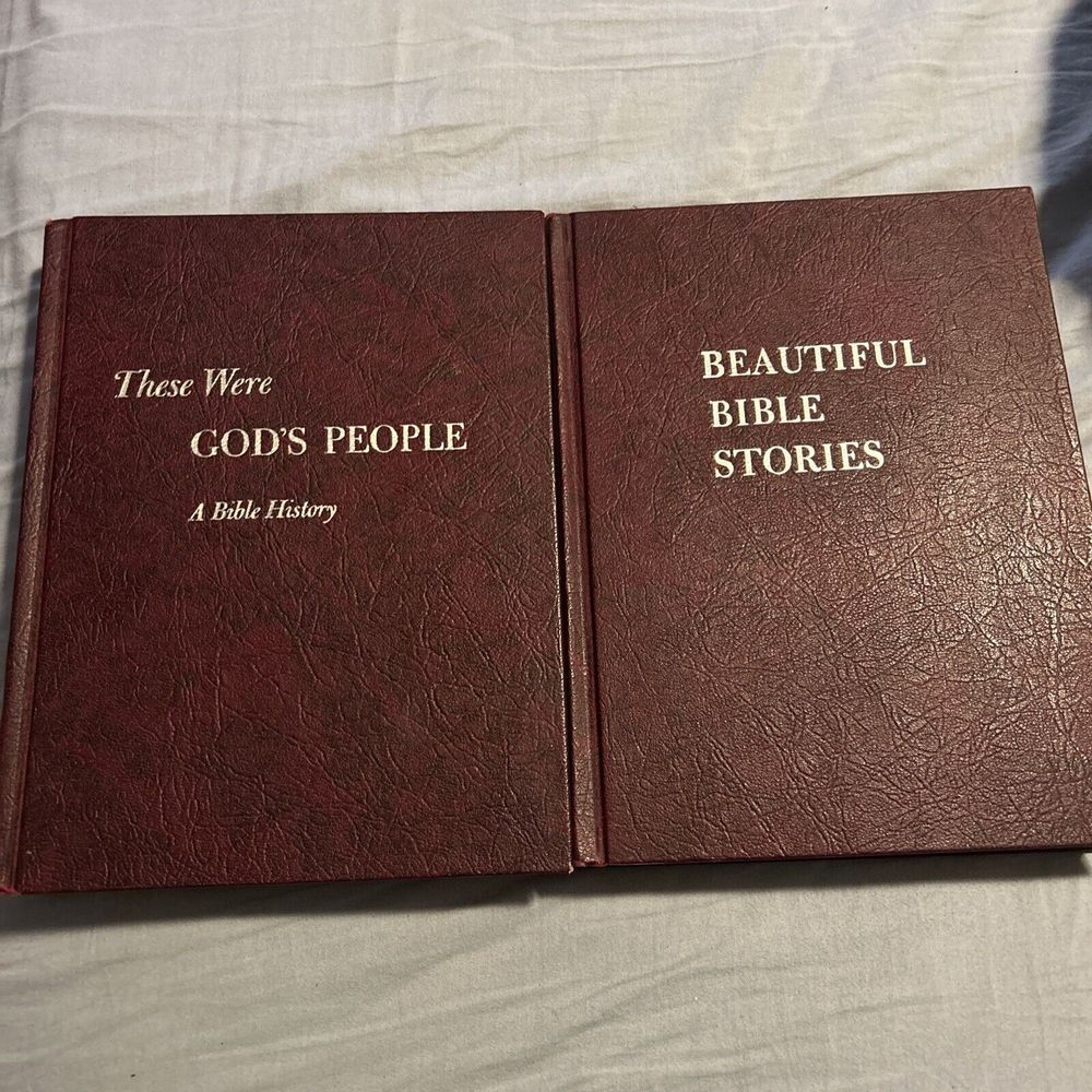 Lot of 2 These Were God's People a Bible History & Beautiful Bible Stories